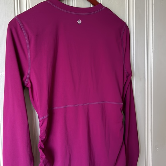 Athleta Long Sleeve 1/4 Zip in Wine Size M - Picture 5 of 9